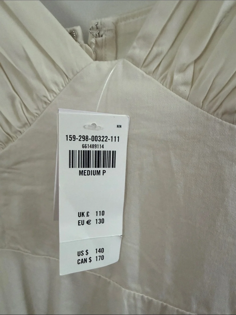 Abercrombie & Fitch Tie-strap Tiered Maxi Pearl Sundress Size Medium Petite NWT